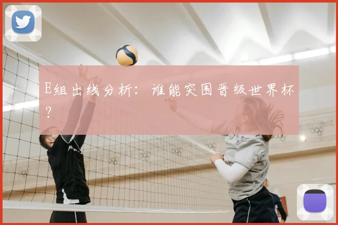 E组出线分析:谁能突围晋级世界杯?