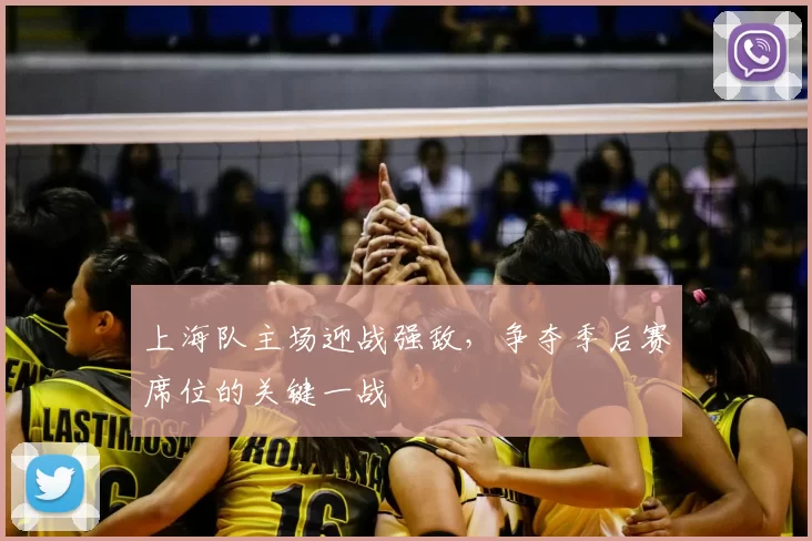 上海队主场迎战强敌,争夺季后赛席位的关键一战